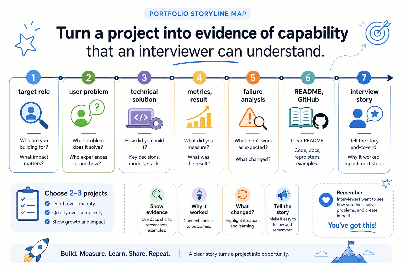 AI job portfolio storyline map