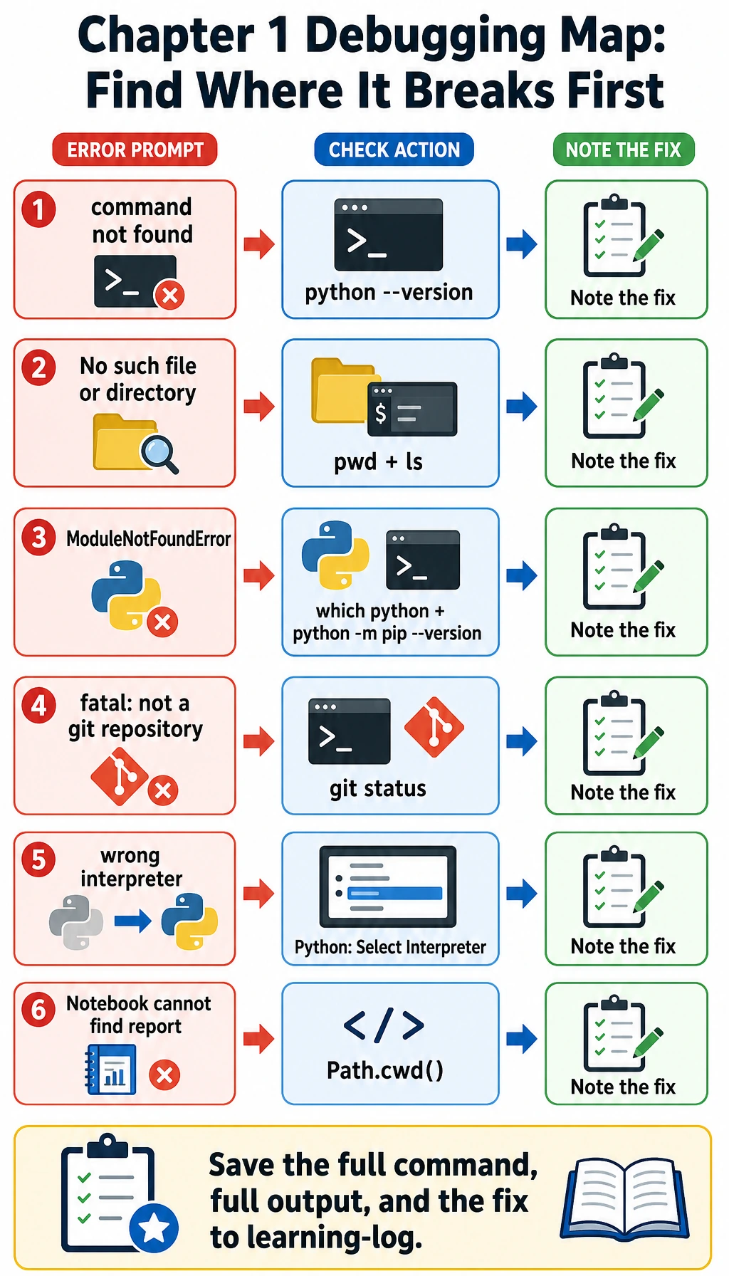 Chapter 1 workstation troubleshooting map