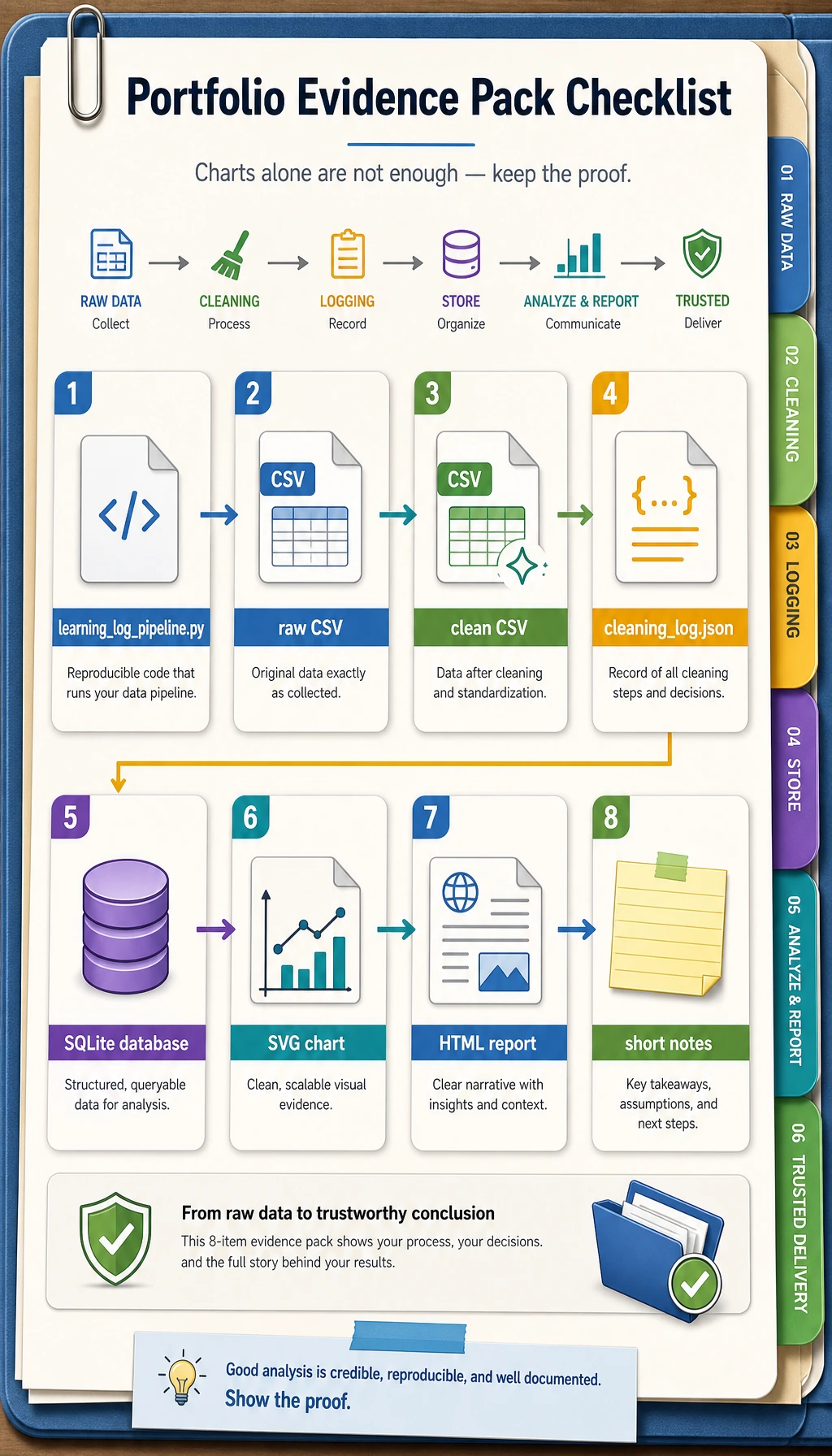 Evidence pack checklist