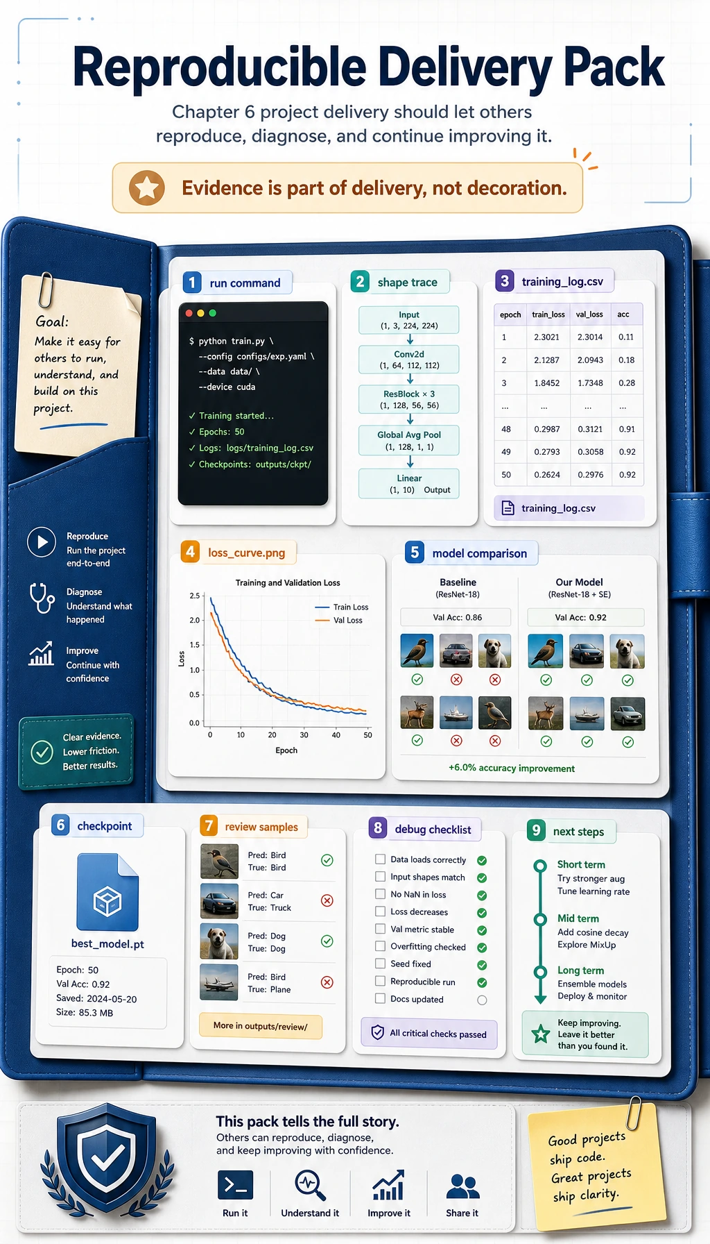 Deep learning portfolio evidence pack
