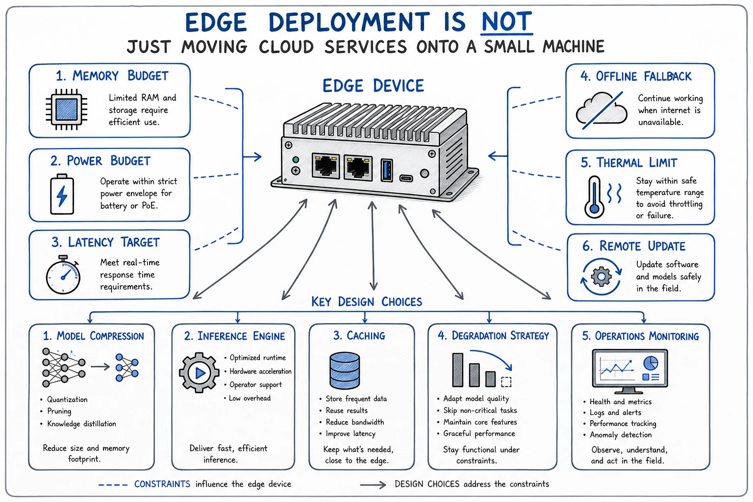 Edge deployment constraint decision map