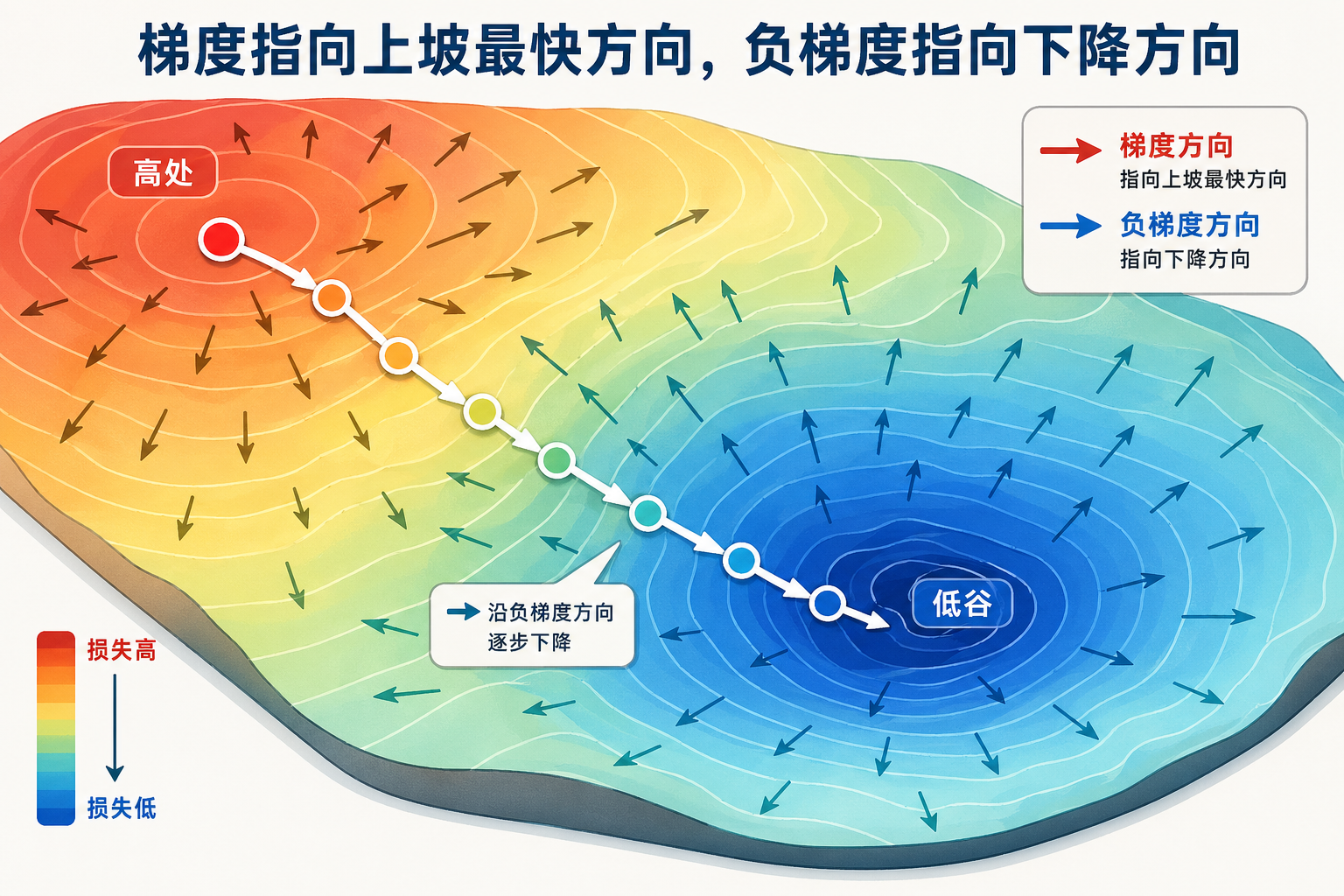梯度等高线方向场图