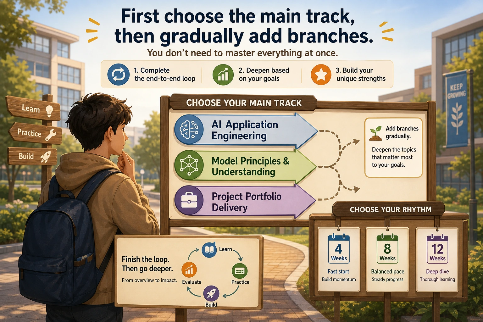 Recommended Learning Path Selection Diagram
