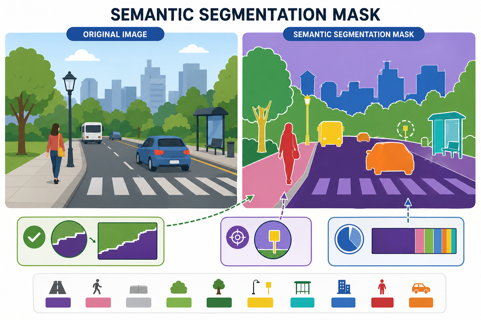 语义分割 Mask 对比图
