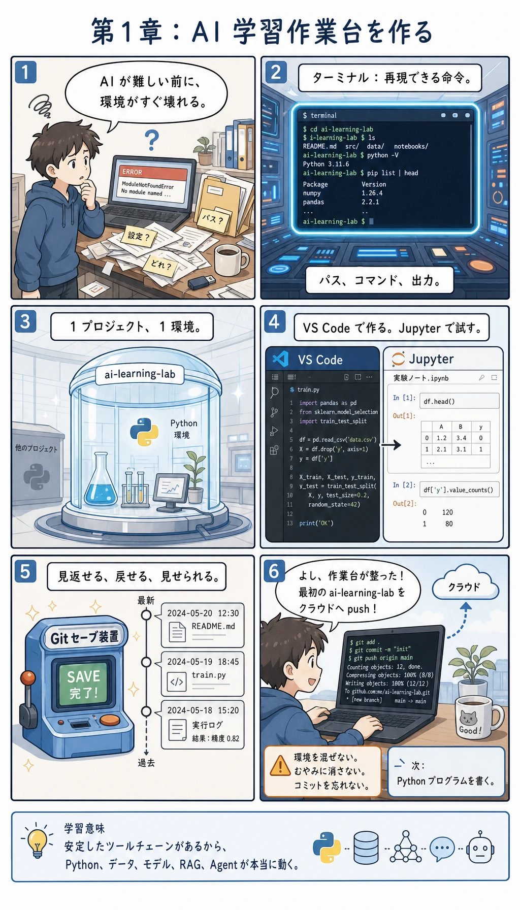 開発者ツール AI 作業台漫画ガイド