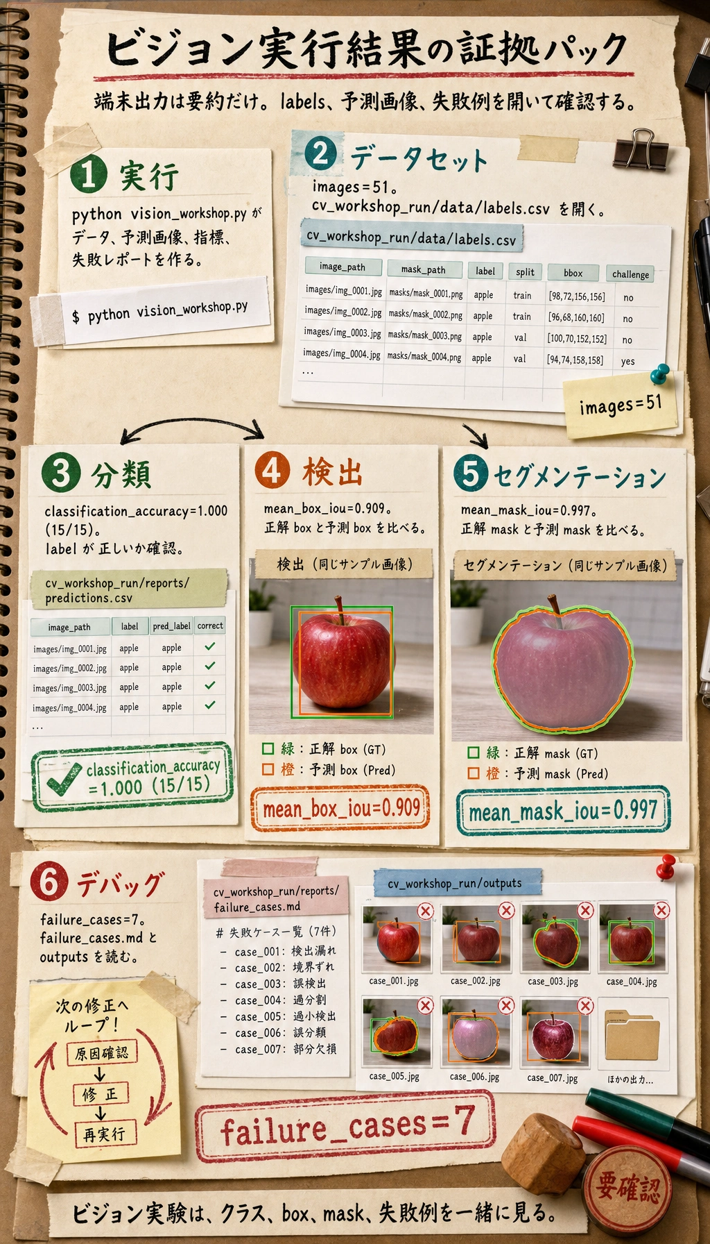 ビジョンワークショップ実行結果の証拠図