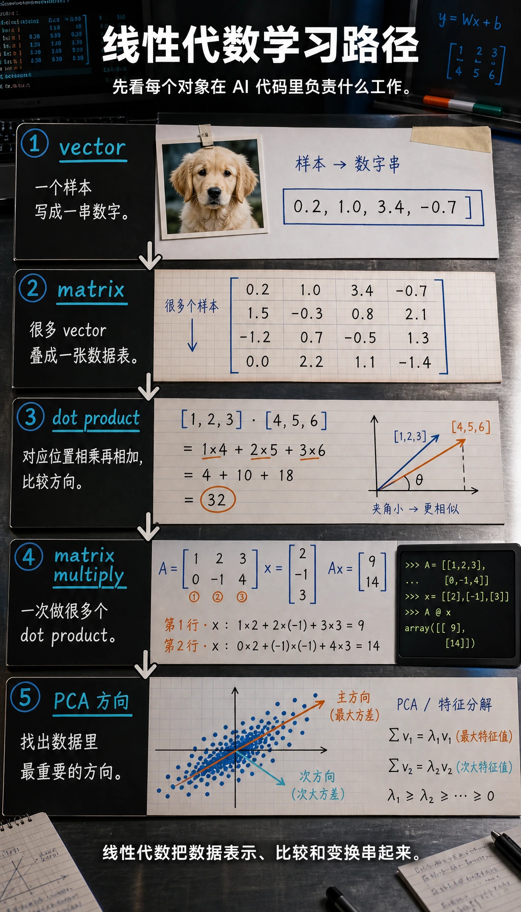 线性代数章节流程