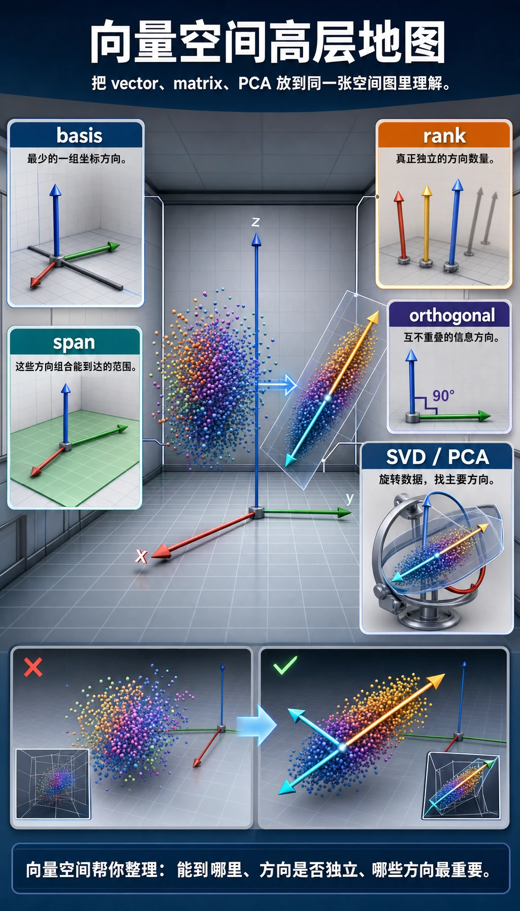 向量空间高层理解图