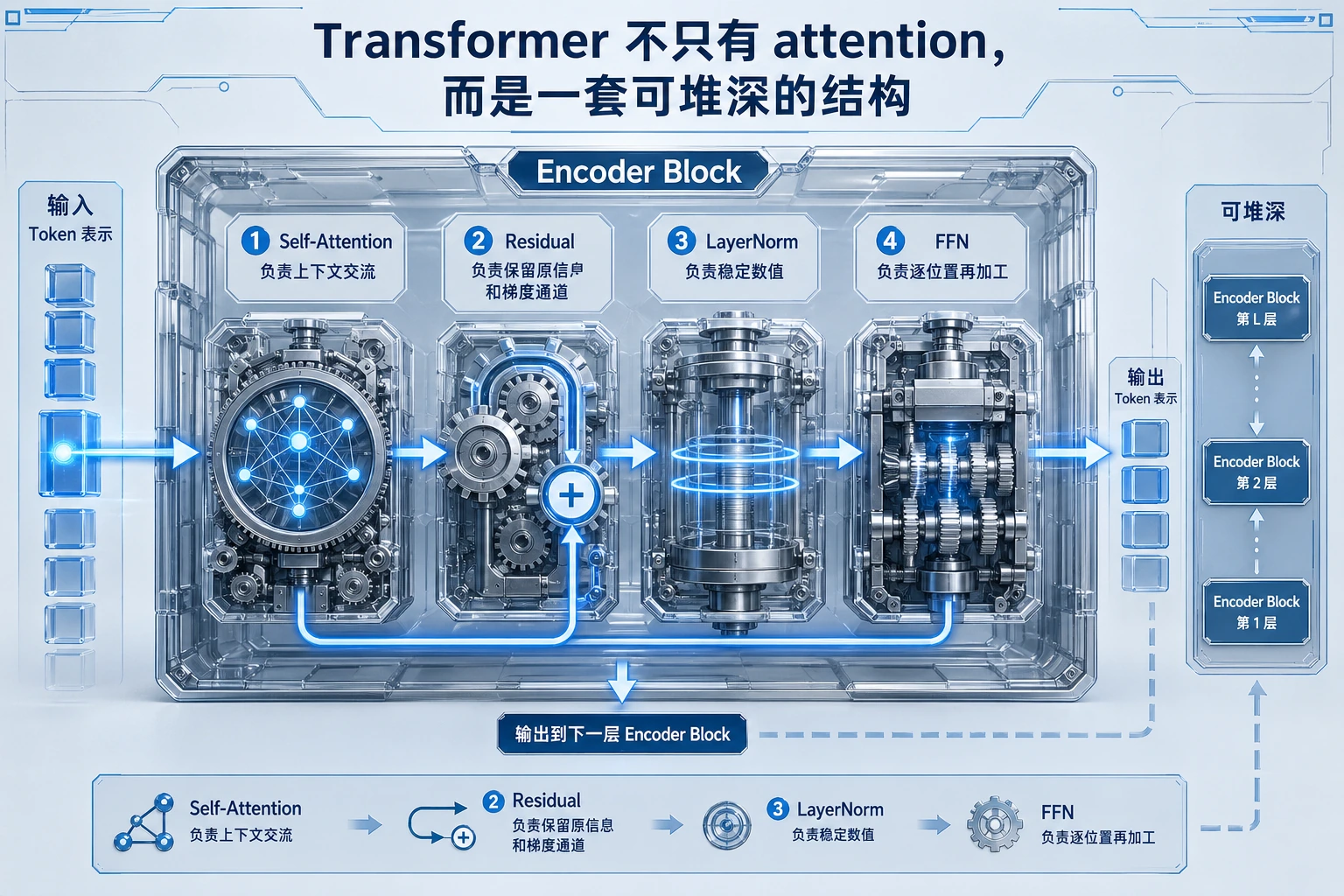 Transformer Block 组件职责图