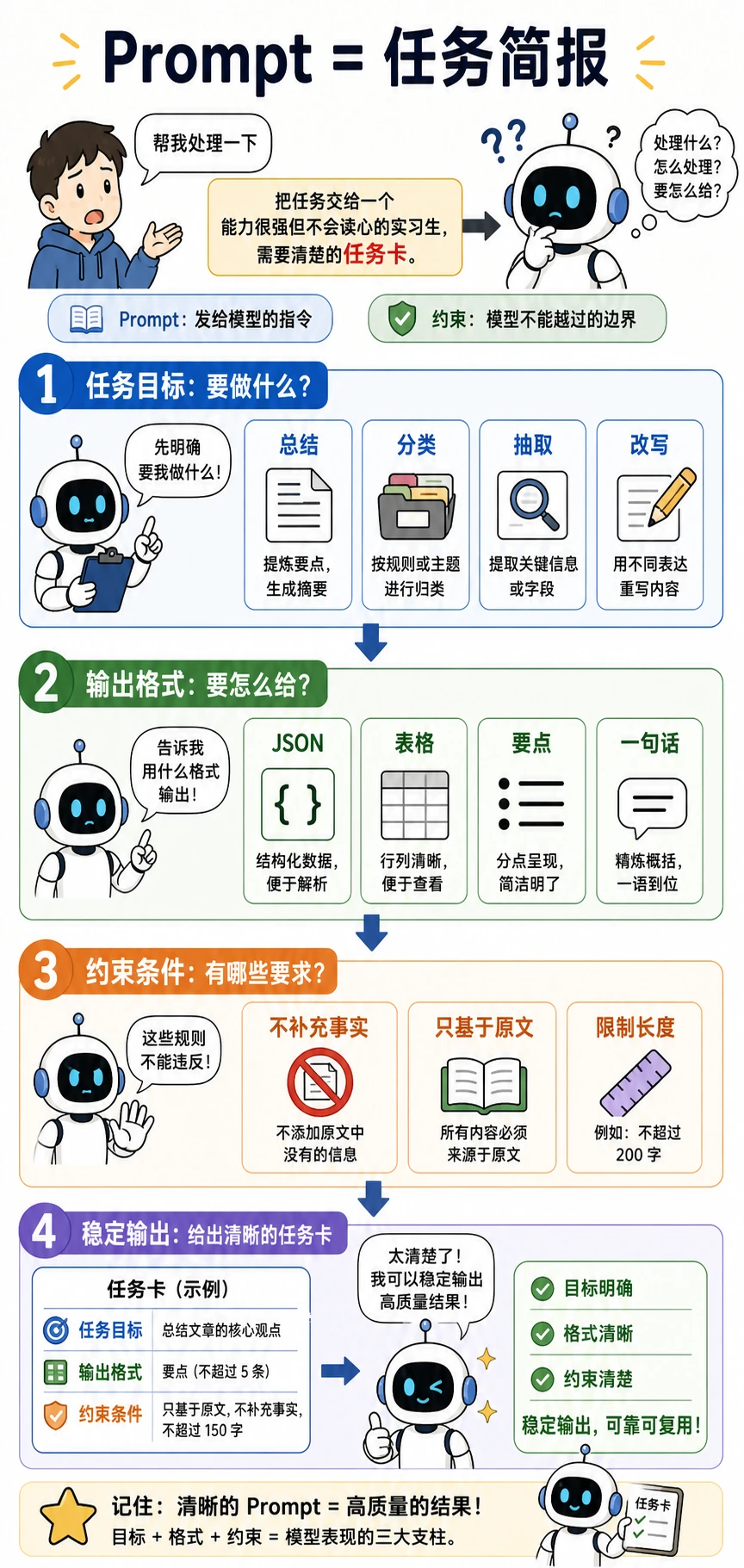 Prompt 三层任务简报漫画