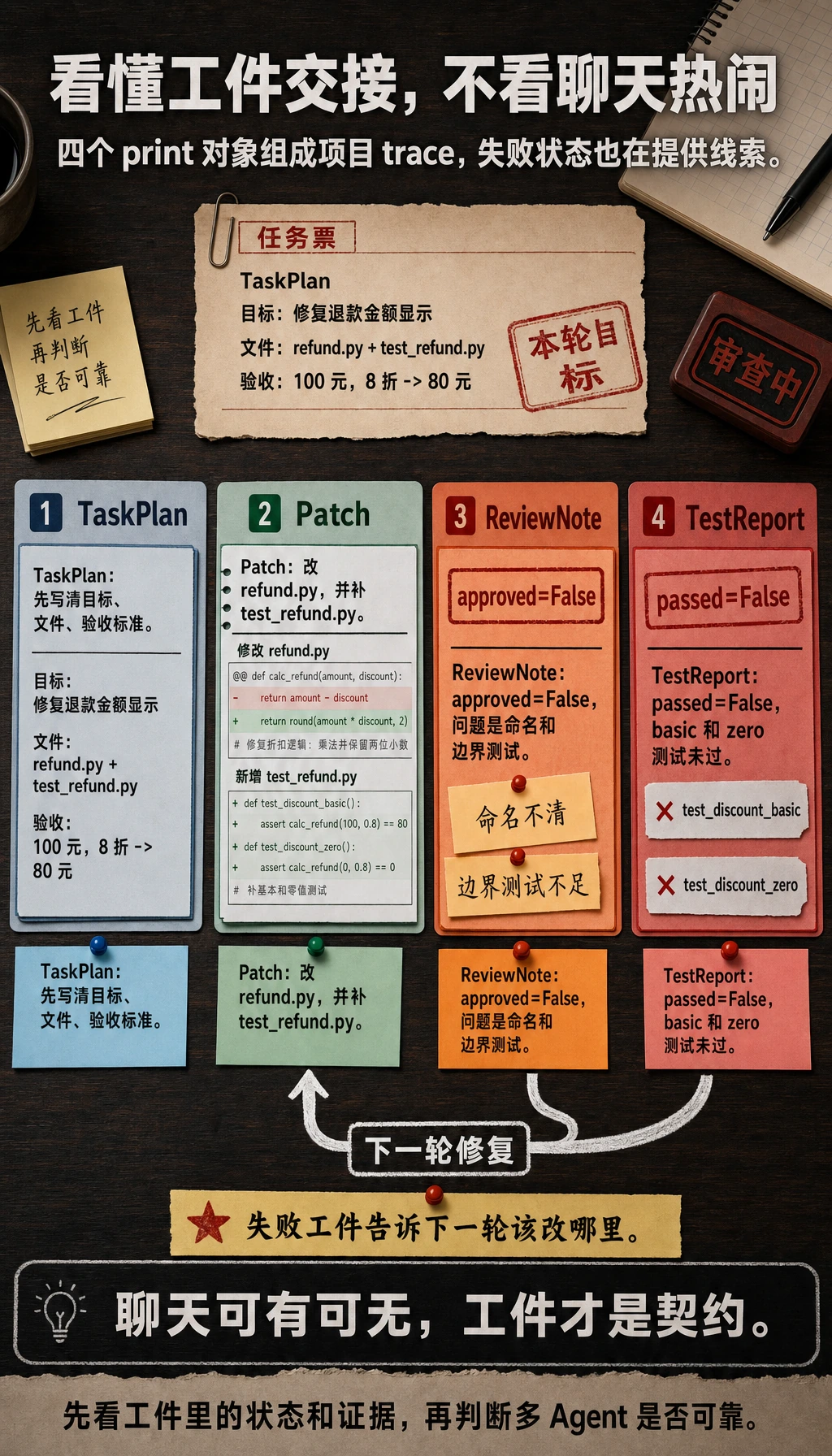 多 Agent 工件交接结果图